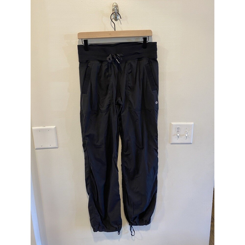 Lululemon Dance Studio Pant Women's Size 8 Medium Black Cinchcord Swift Unlined